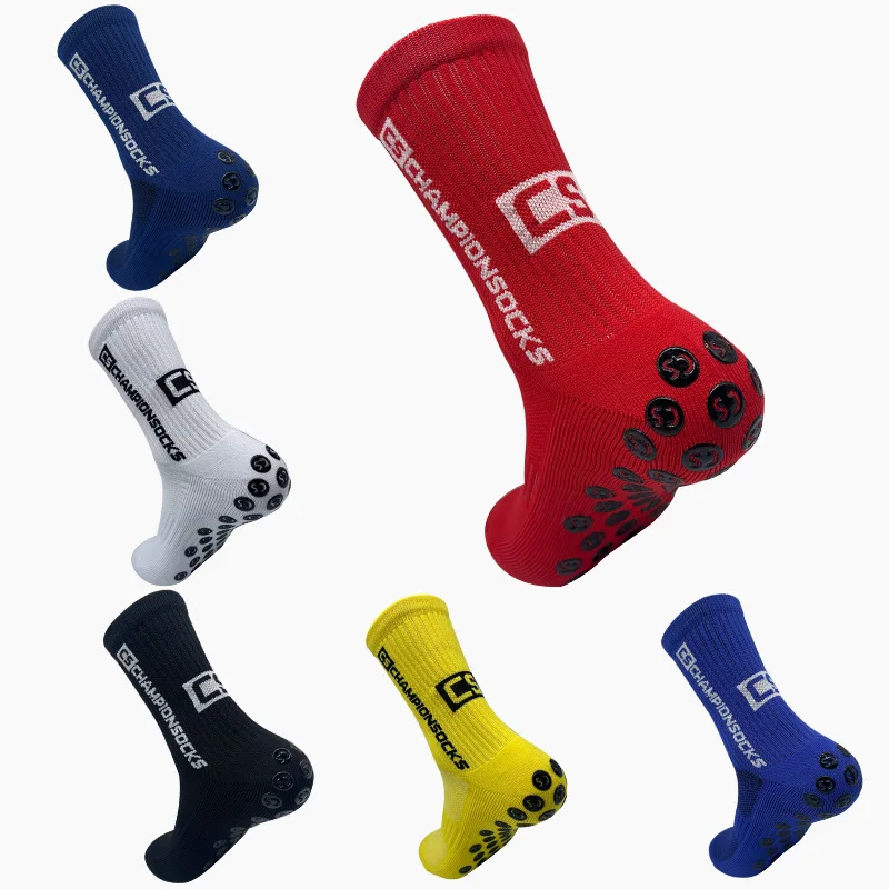 OEM Custom Logo Non Slip Socks Manufacturer Custom Men Ankle Business Sport Running Crew Grip Socks