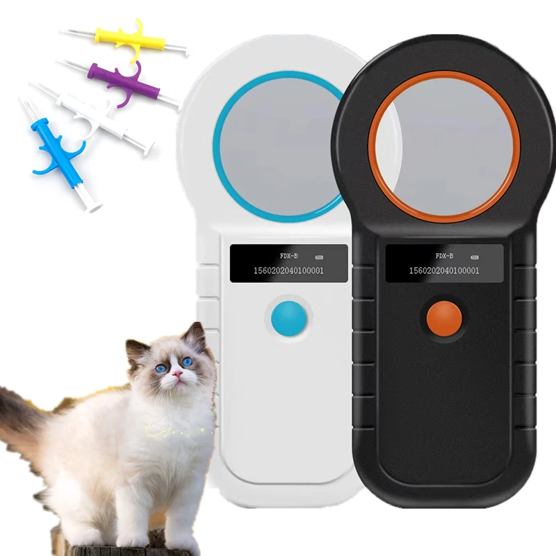 134.2K Mini Animal Pet Microchip Reader / FDX-B Microchip Scanner