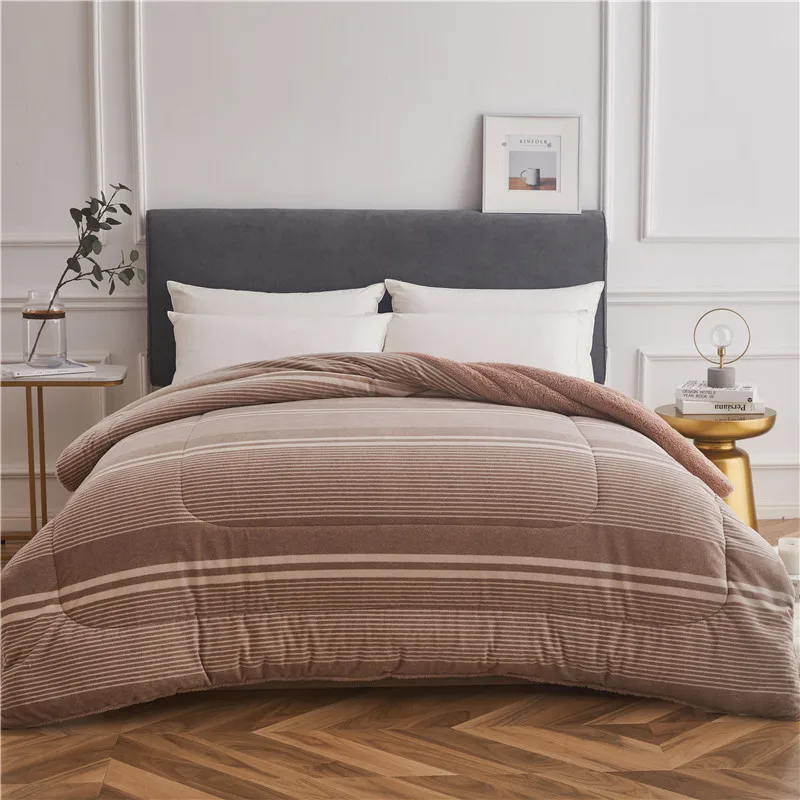 Luxury Design Microfiber Comforter Set Fleece  Blanket Polyester Bedding Sets