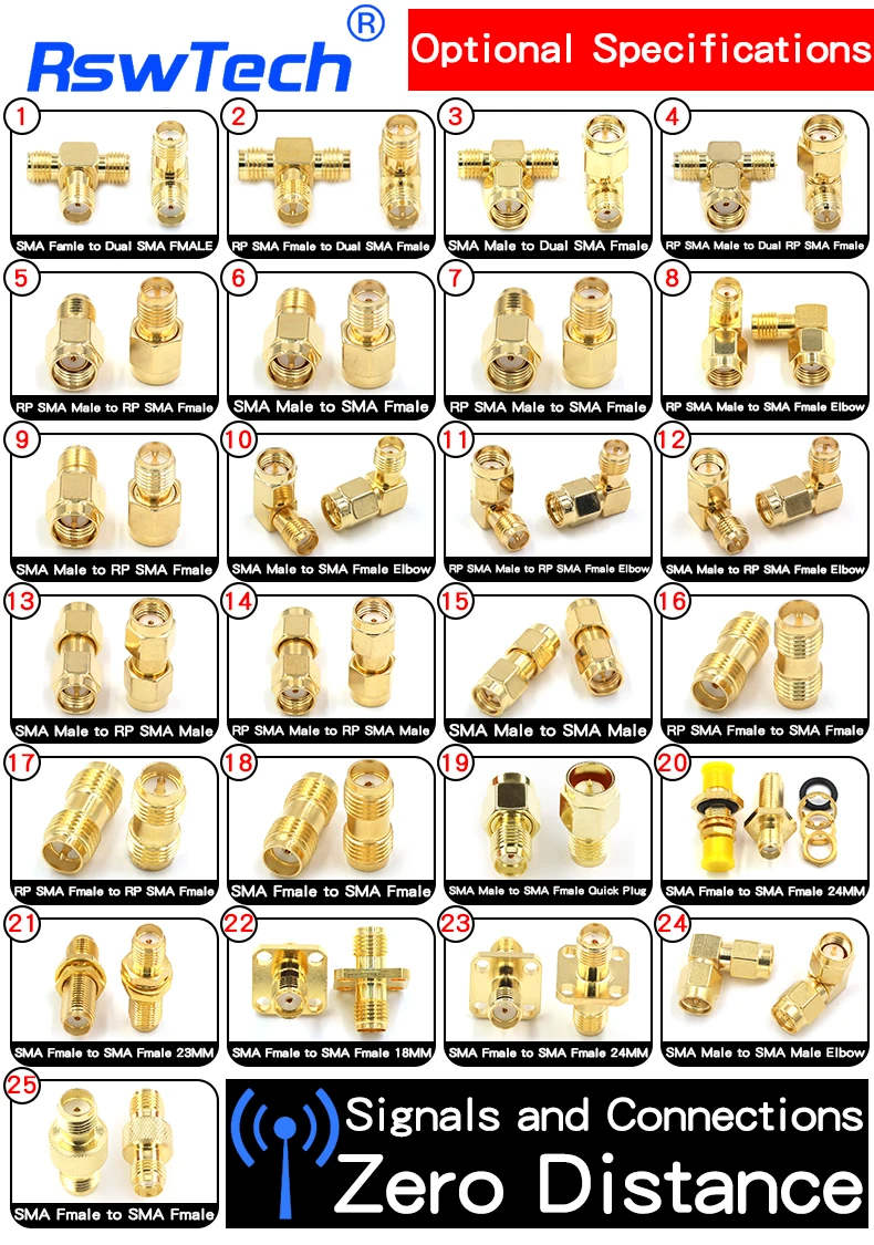 SSMA-JW-1.5 Elbow rf coaxial male Mc fl male female for branch connectors cable solar network