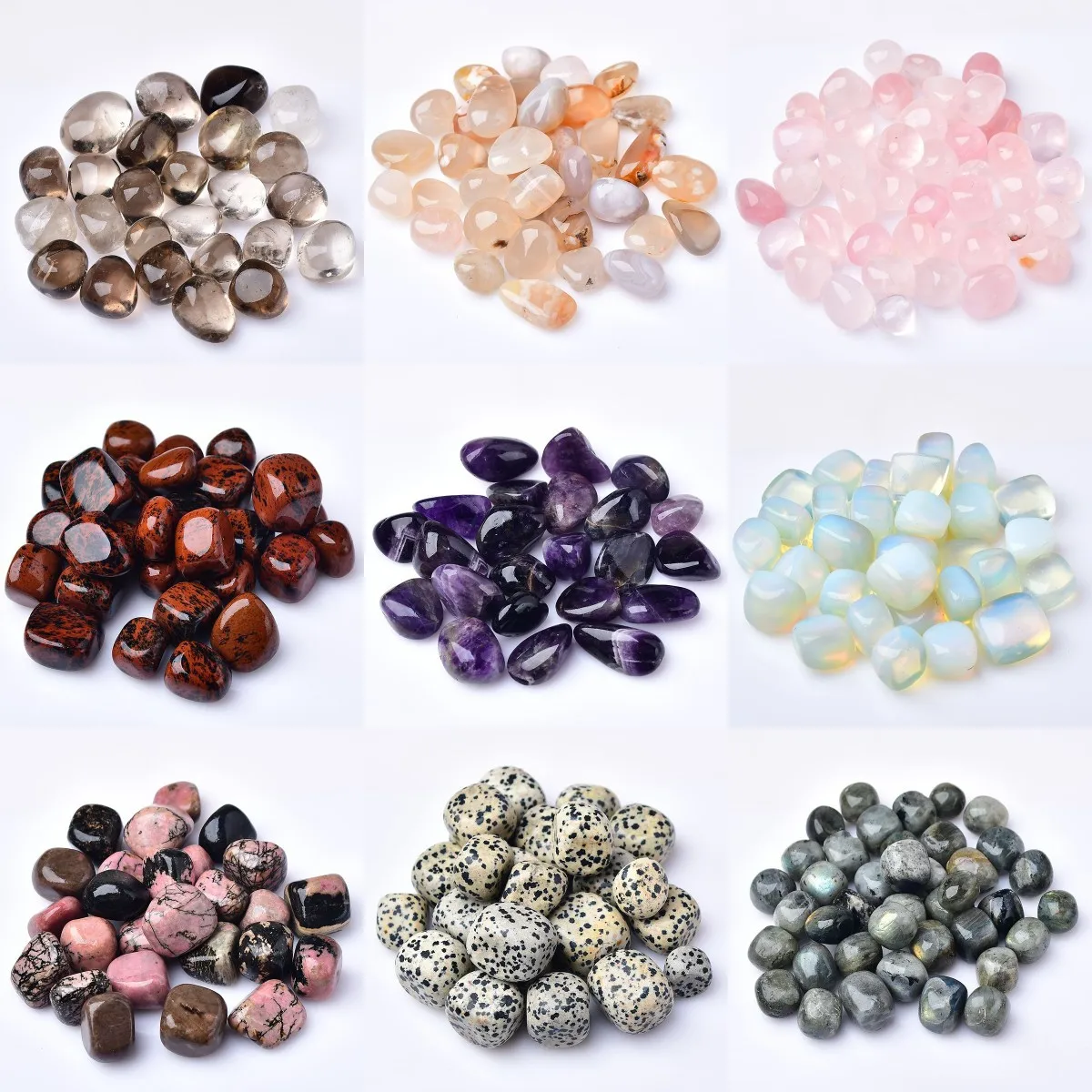 Wholesale Gemstones Top Selling White Rainbow Moonstone Tumble Stone Beautiful Super Quality