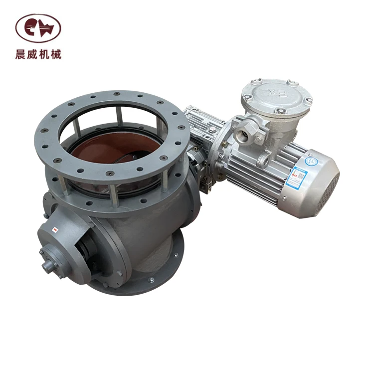 High efficiency low noise easy to disassemble quick door cleaning rotary valve with sight glasses