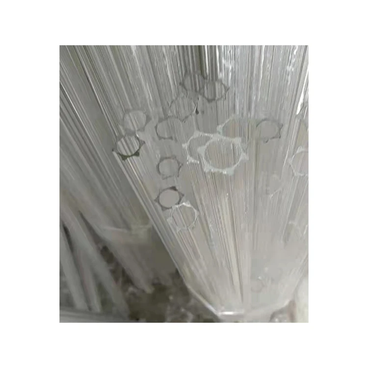 Factory supply custom heat resistant glass rod glass tube plum shape hexagonal transparent glass tube