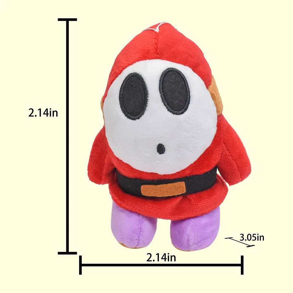 Wholesale Small Size Mini Halloween Pendant Mario Plush Masked Man Shy Boy Plush Figure Toy