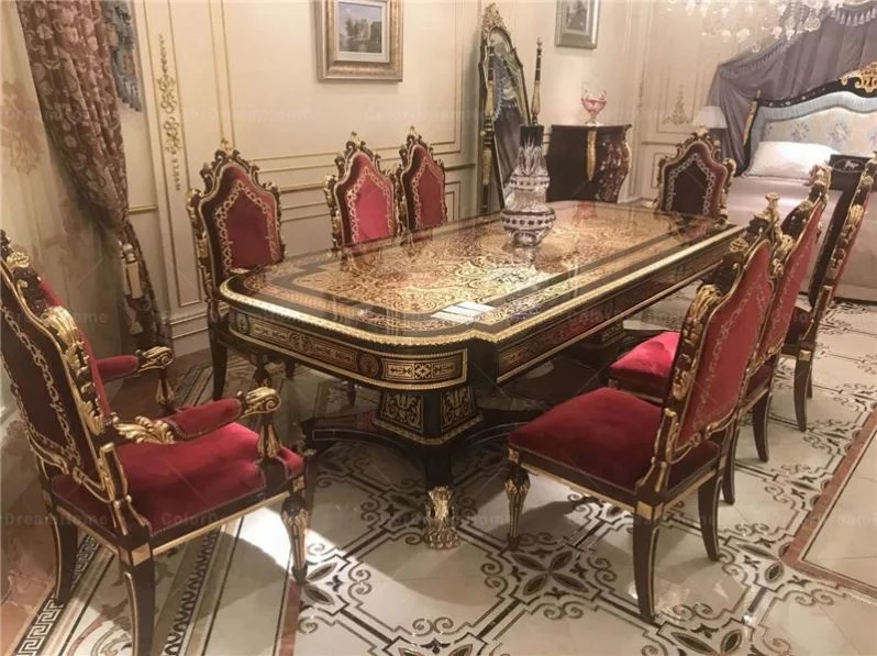French Furniture Style Dining Room Set Villa Furniture Antique Spanish Furniture