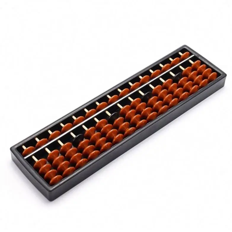 15 Digits Abacus Soroban Beads Column Kid School Learning Aids Tool Math Business Chinese Traditional Abacus Educational Toys