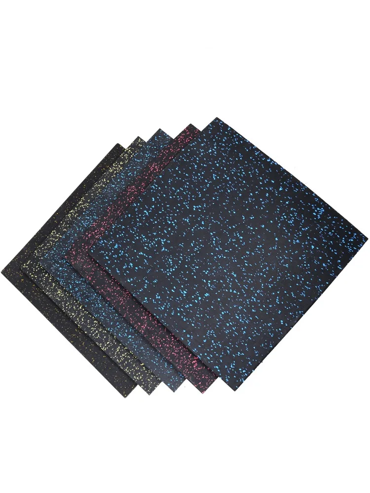 No Smell 10mm Thick Anti-Slip Gym Flooring Rubber Granules Tiles for Indoor Gym or Kindergarten Antishock Floor for Playground