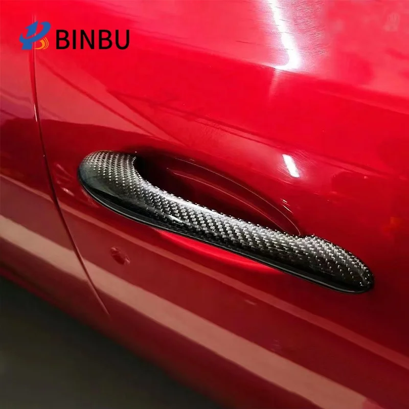 FOR Maserati GT GC Quattroporte dry Carbon Fiber Door Handle Car modification and upgrading Outer Handle body kit