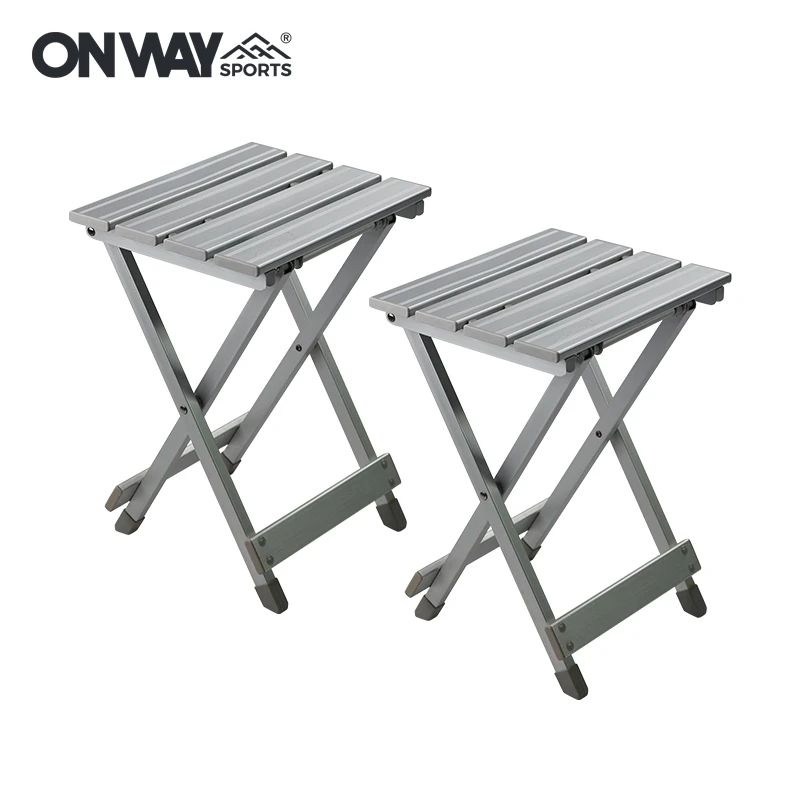 OnwaySports Outdoor Portable Lightweight Aluminum Fishing Camping Folding Stool