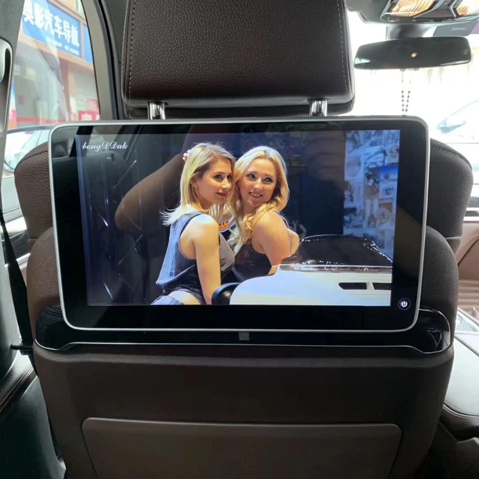 OEM Hidden Wiring Mounting HD 4K Video Android Car Headrest Player Touch Screen for New BMW 11.6 inch Two pcs