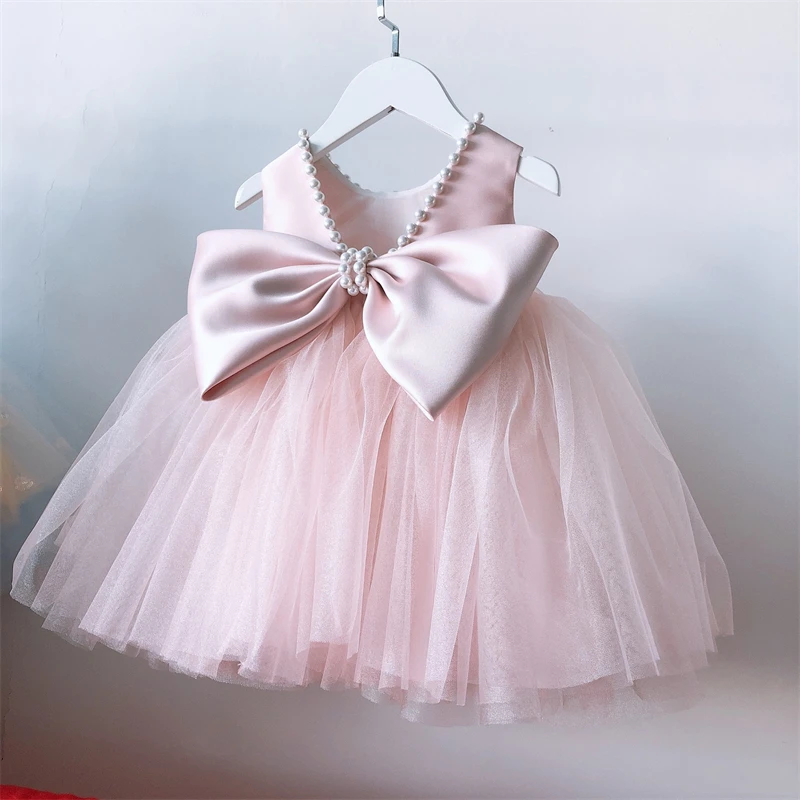 Children Piano Model Show Stage Clothes Dress Flower Girls Wedding Puffy Dresses Princess Birthday Party Evening Dresses