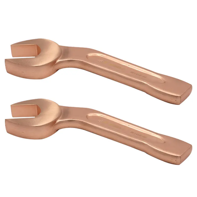 WEDO ATEX Non-Sparking Bent Striking Open Wrench Aluminium Bronze or Beryllium Copper BAM/FM/GS/ISO/OHSAS Certificate