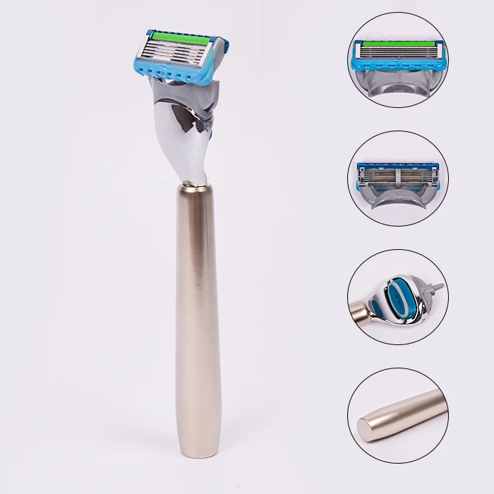 High quality 3 blades razor shaving with refilled cartridges 5 blade system shaving razor