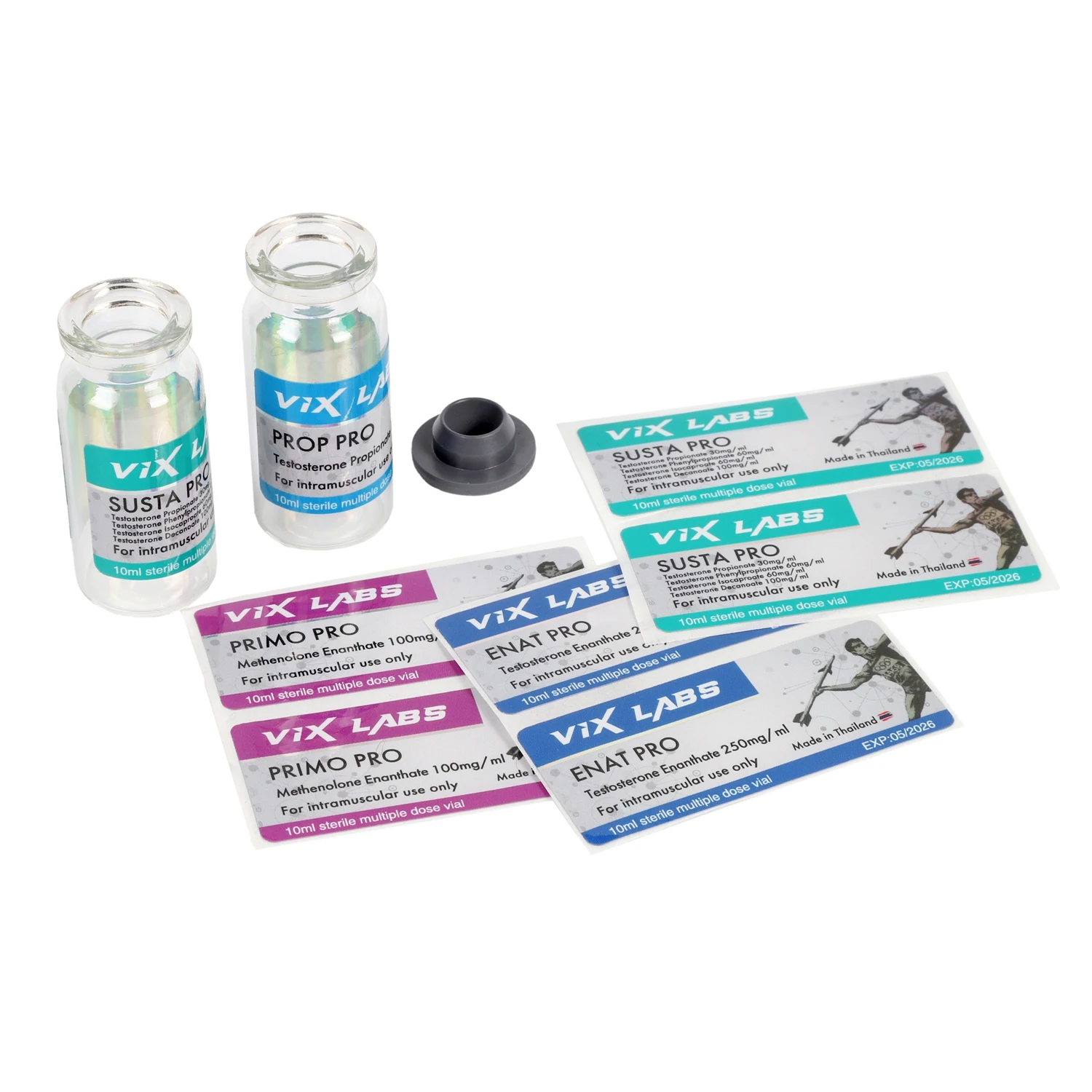 Custom  pharma labs peptide steroid oral 2ml 10ml vial bottle labels