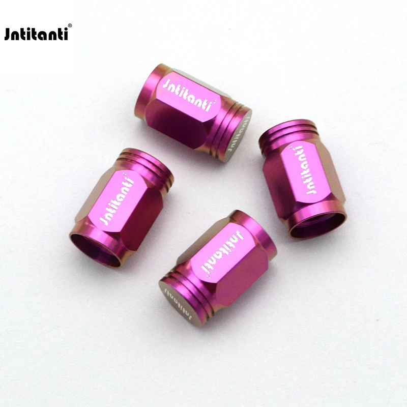 Jntitanti high quality Custom color Gr.5 titanium wheel valve stem caps