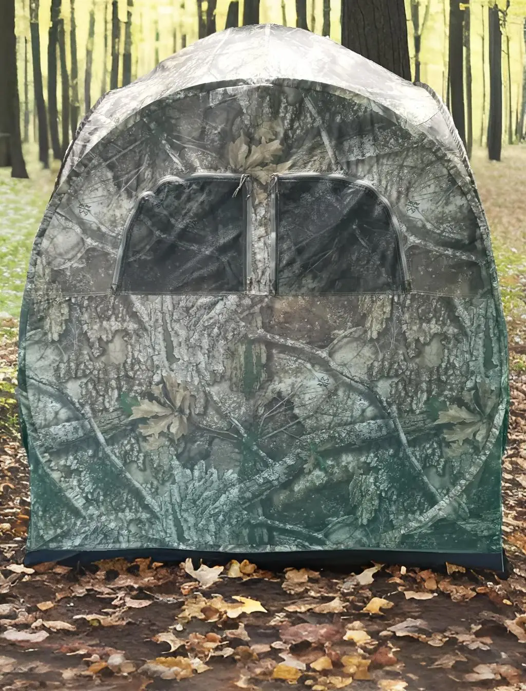 Deluxe Pop-Up Hunting Ground Blind, 1-2 Person Tent, Hunting Gear, Equipment, and Accessories, 4-Panel Spring Steel