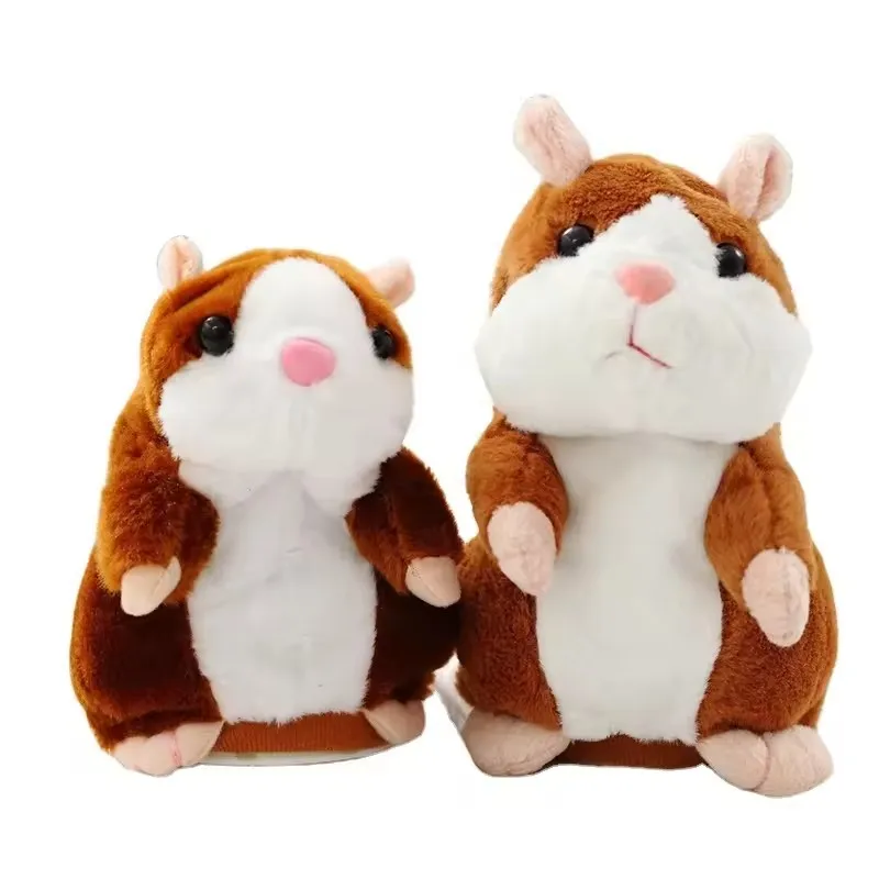 Cute Electronic Mimicry Pet Talking Hamster Repeats What You Say Plush Animal Toy For Kids Gift