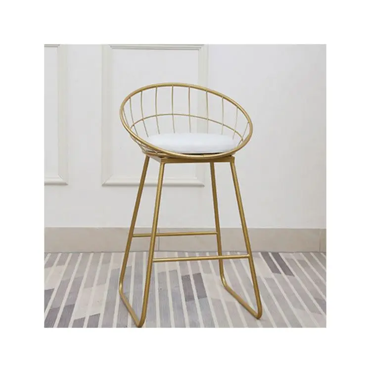 
Wholesale New Designer Bistro Vintage Wrought Iron Restaurant Bar Chair 