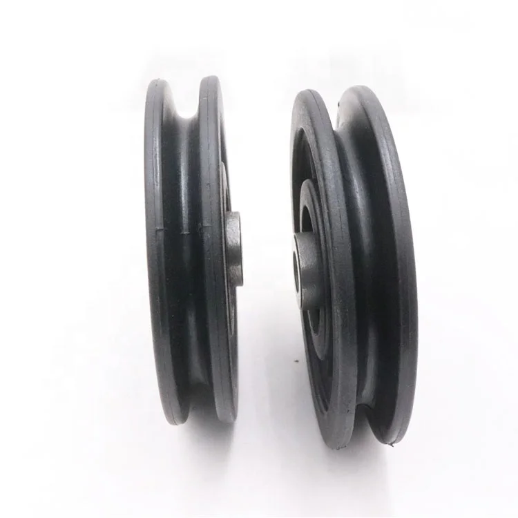 Fitness Equipment Pulley U groove nylon roller wheel 6202ZZ protruding bearing roller for fitness 10*91*18*25mm
