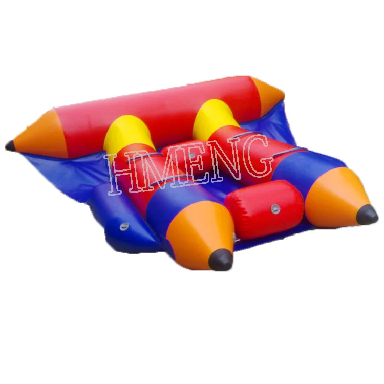 PVC Tarpaulin Airtight Air Sealing Inflatable Flying Fish Banana Boat Water Games For Sale inflatable fishing boats