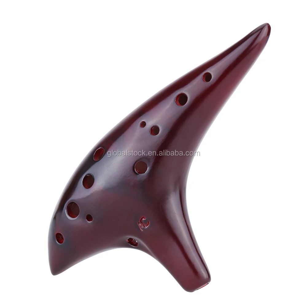 Dolomite Ceramic Ocarina Musical Instrument With 12 Holes Beautiful And Natural Sound Key Music Entertainment Performance