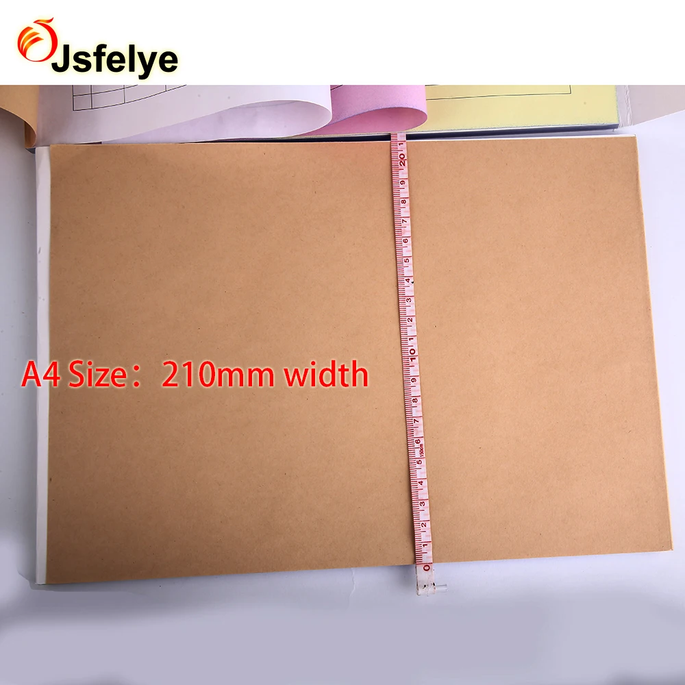 Eco-friendly A4 size cheap 100% virgin wood pulp perforated NCR carbonless customs printing colorful Invoice book