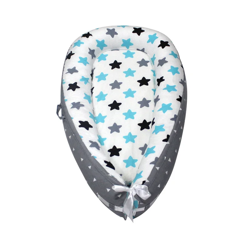 
Baby Crib Nest Cot Portable and Washable Cotton Infant Nest Safeguard Bed Crib Nest 