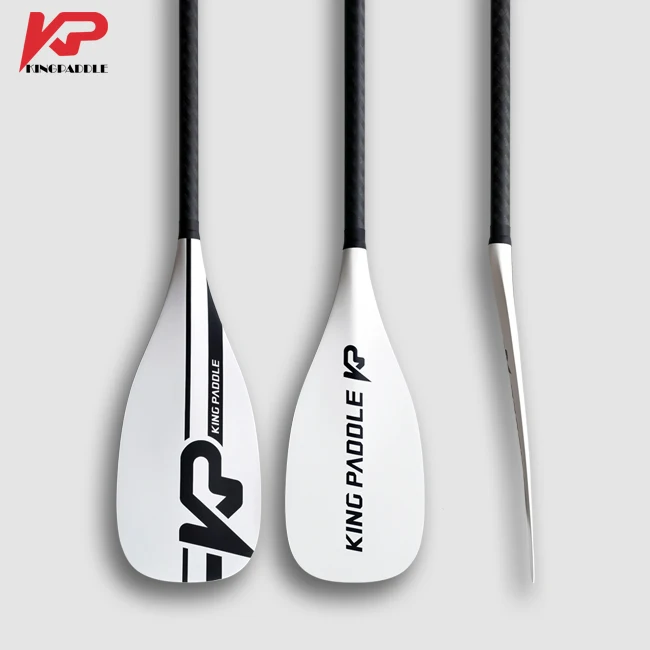 Kingpaddle 3 Piece Carbon Fiber SUP Board Paddle For Stand Up inflatable Paddle Board