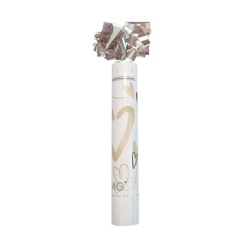 Wedding hand-held salute wedding birthday spray flower tube opening celebration party petal rain ribbon rotating fireworks