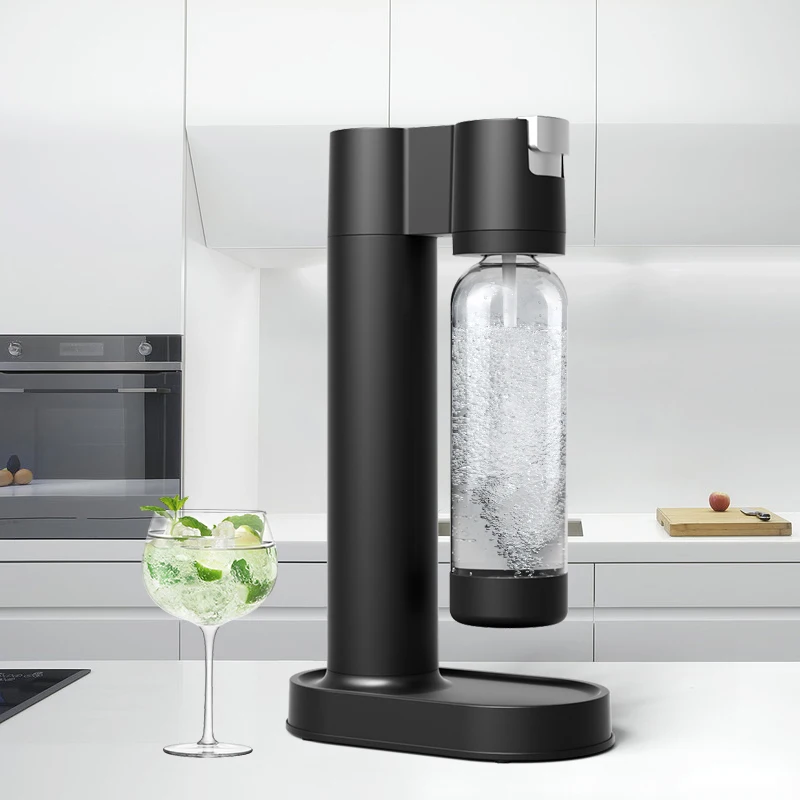 Custom Color Hand Soda Machine Commercial Cold Soda Water Maker With 1L Pet Bottle