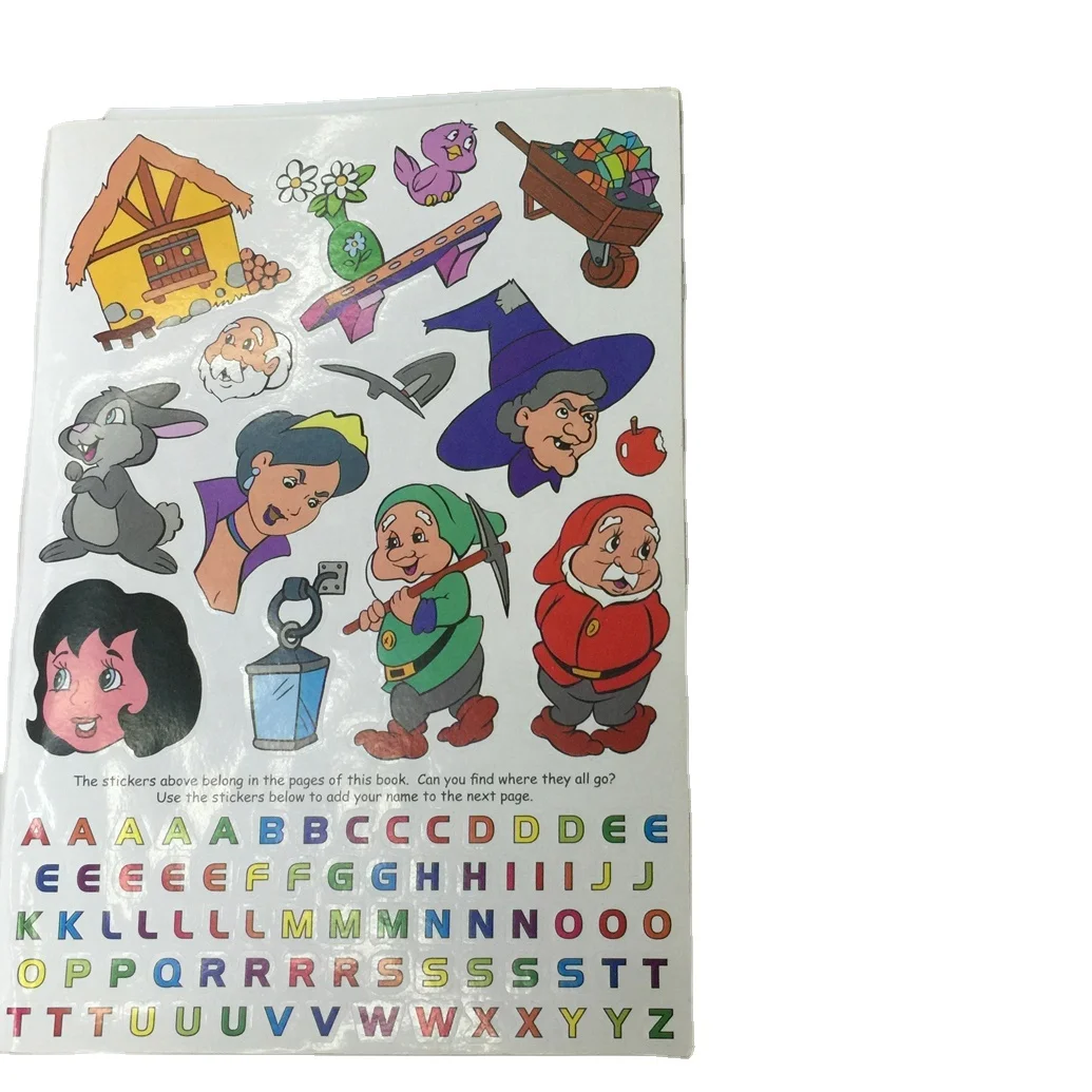 Cheap 2021 attractive designs high quality soft cover children colouring activity book with stickers