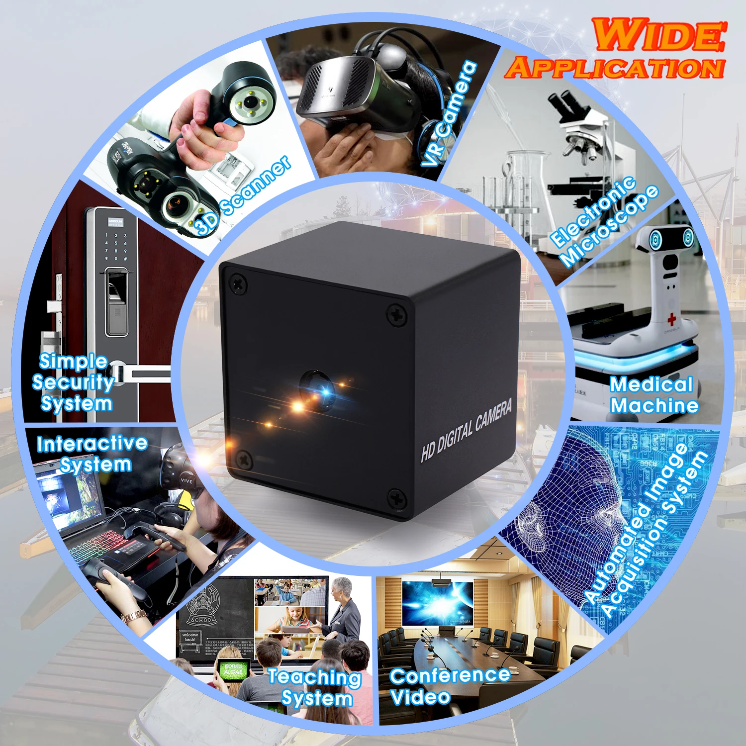 ELP Sony IMX214 Sensor 3840*2880 13MP Auto Focus Mini USB Camera with 75 degree no distortion lens ELP-USB13MAF-KV75