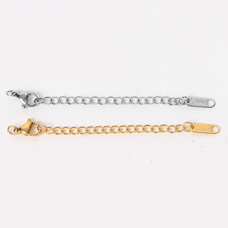Multi Designs 18k Gold Plated Stainless Steel Necklace Extenders Delicate Necklace Extender Chain
