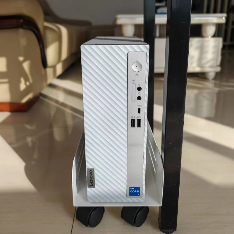 Customized Metal Mobile CPU Stand Steel Movable Under Desk Computer CPU Holder