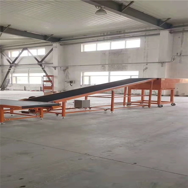 Automatic 40ft Shipping Container Logistics Electric Conveying Equipment Belt Stacker