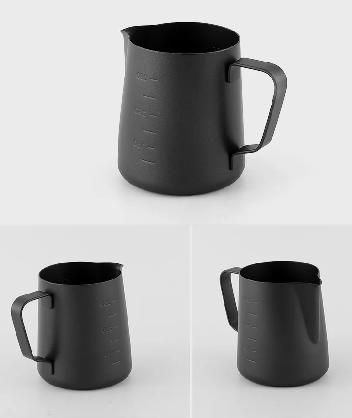 High Quality 350ML Stainless Steel Milk Jug Frothing Cup Metal Coffee Espresso Steaming Milk Pitcher