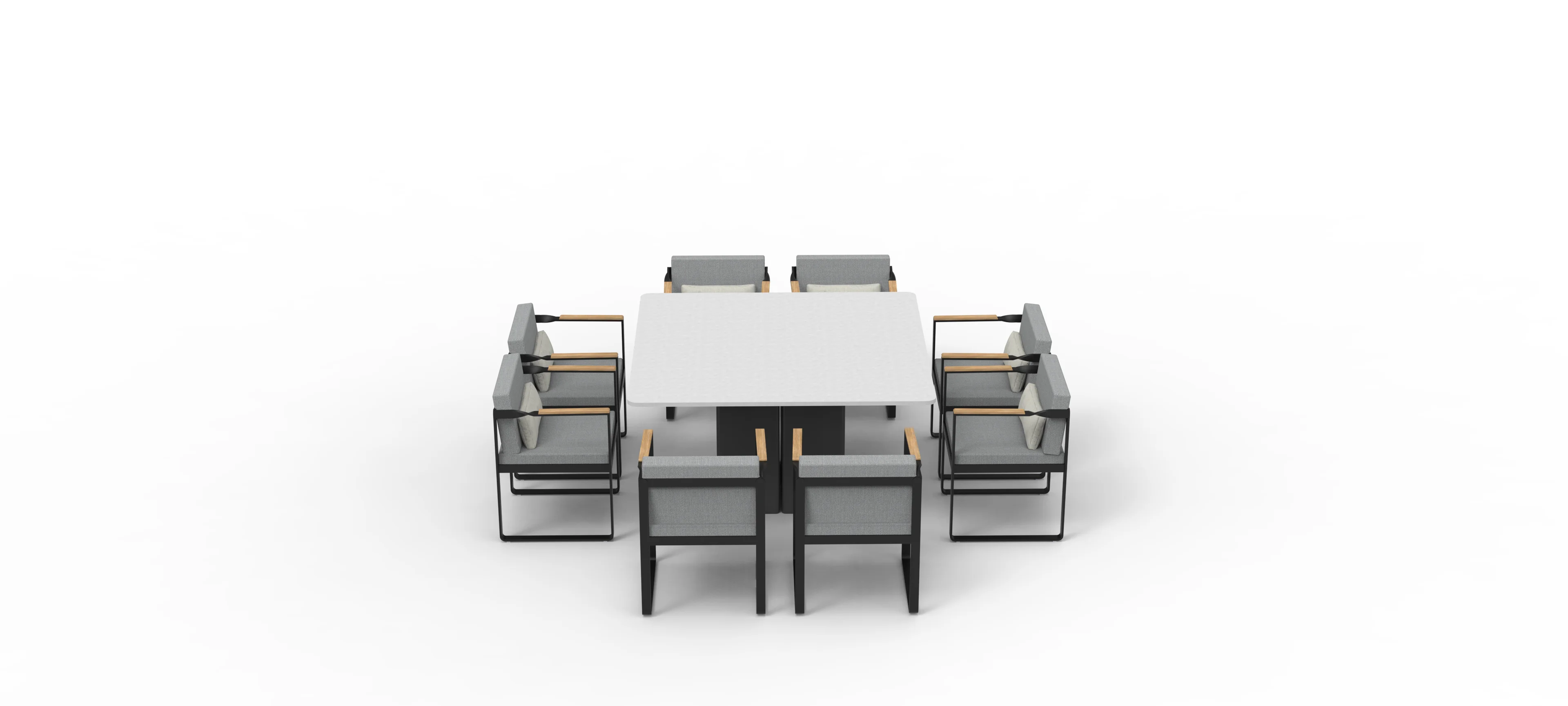 Outdoor Furniture Luxury Top Aluminum Teak Wood Garden Patio Beach Resort Villa Hotel Casino Cruise Dine Dining Chair