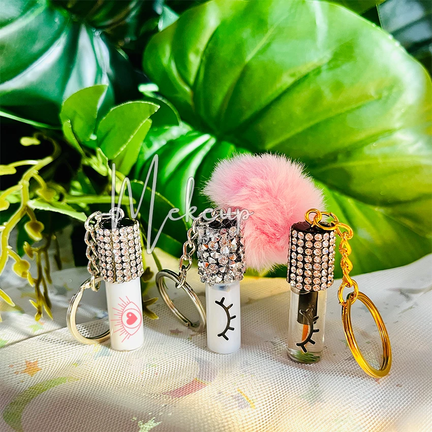 Logo Printing Wholesale Custom Strong Waterproof Latex Free Packaging Vegan Vendor Lashes Glue With Keychain