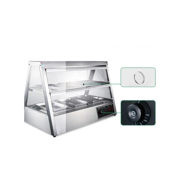 Catering Equipment Countertop hot food warmer Showcase beautiful food warmer display