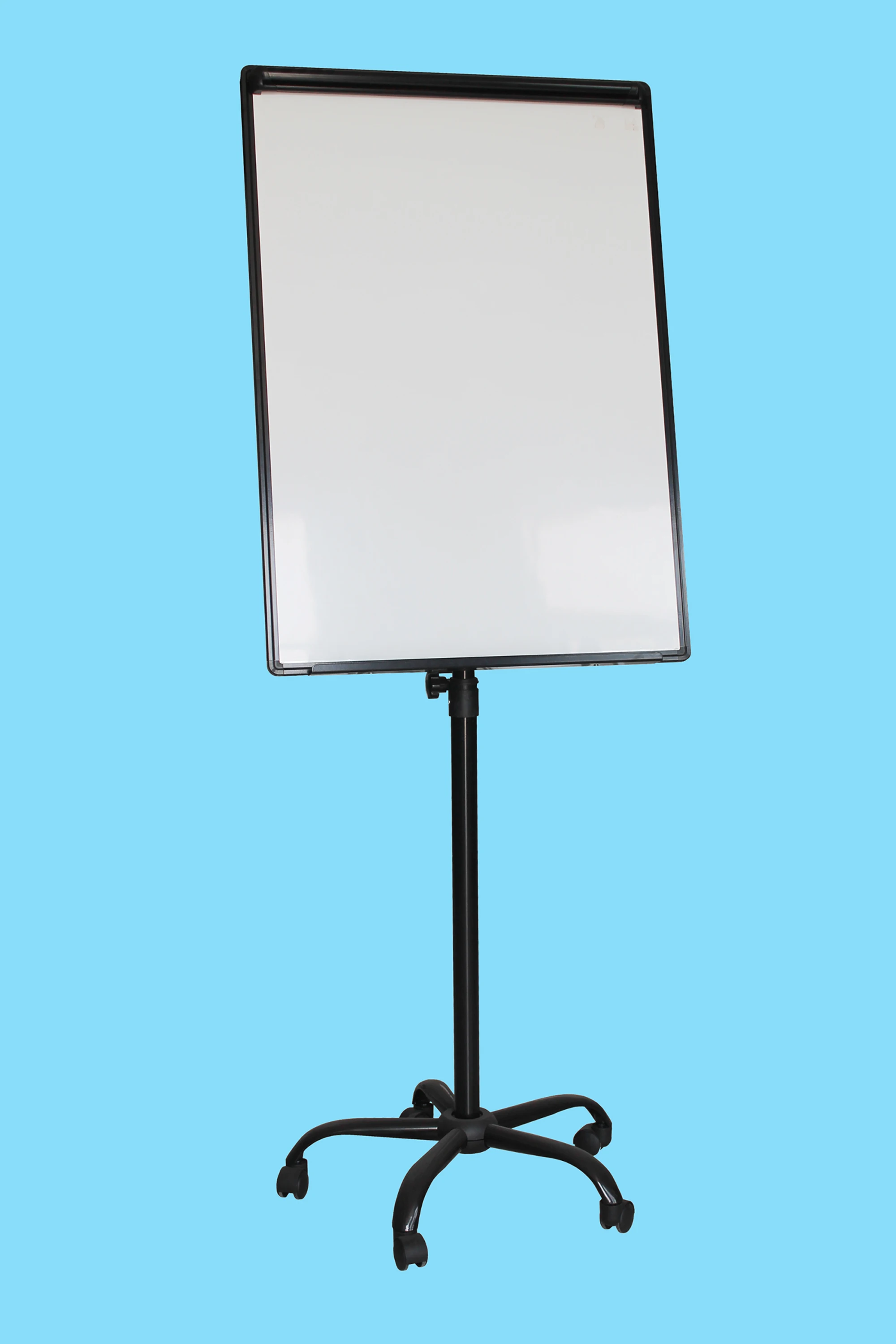 Qingdao Factory Whiteboard 5 Lockable Castors Height Adjustable  Flipchart