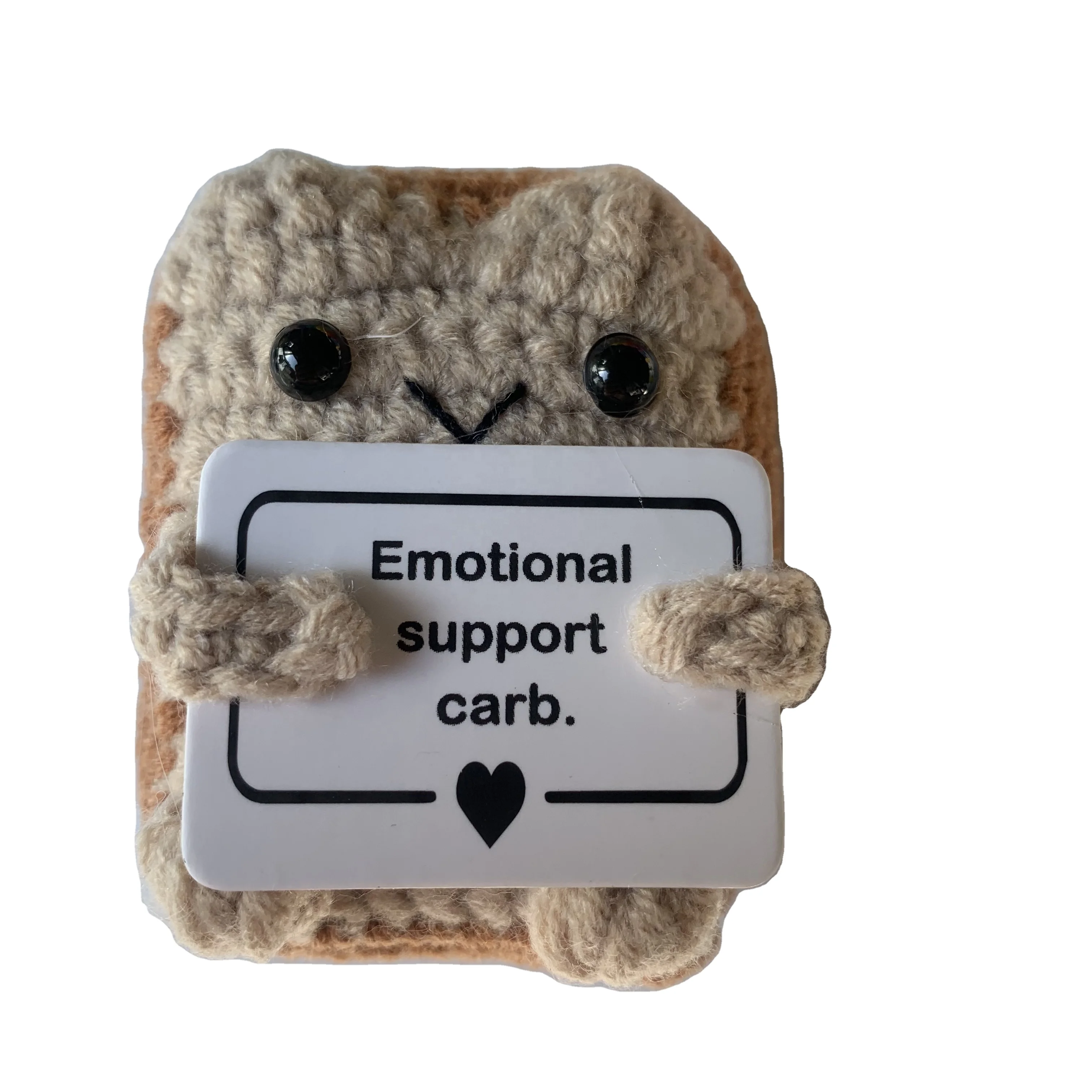 Positive Potato Bread Funny Crochet Gifts Encouragement Card for Cheer Up Cute Things Birthday Gifts for Friends Party Decor