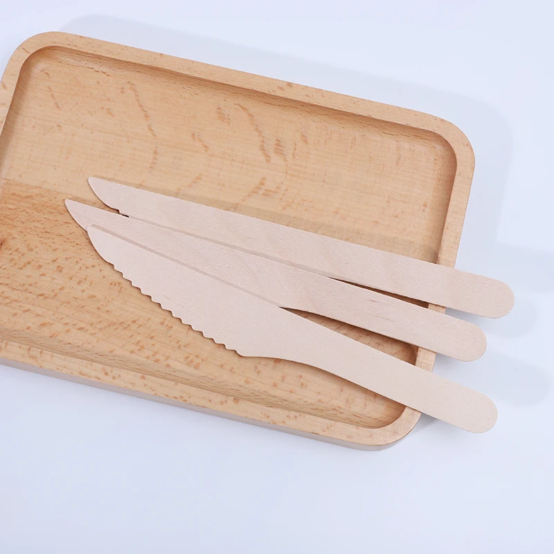 
Factory high quality spoon and fork disposable wooden tableware 