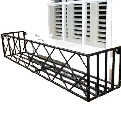 French Style Wrought Iron Window Box