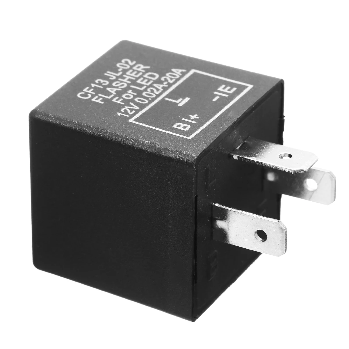 3Pin 12V CF14 JL Car Flasher Relay To Fix LED Light Turn Signal Hyper Flash Blinking Light