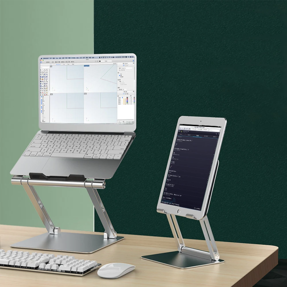 
Great Roc 2021 Aluminum Laptop Stand Angle Adjustable Ergonomic Portable Notebook Stand Foldable 
