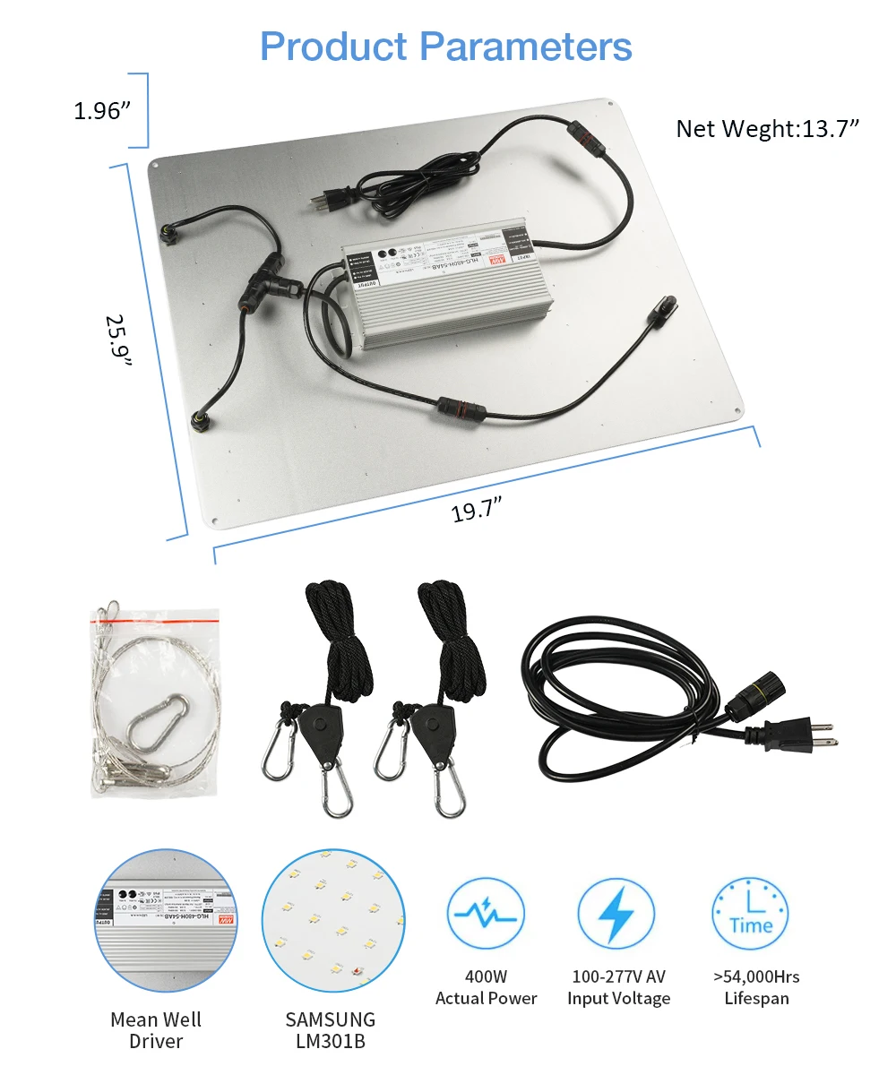 480W 6063 Aluminum Heatsink LED Grow Lights Samsung Lm301B LM301H Osram LED For Indoor Plants
