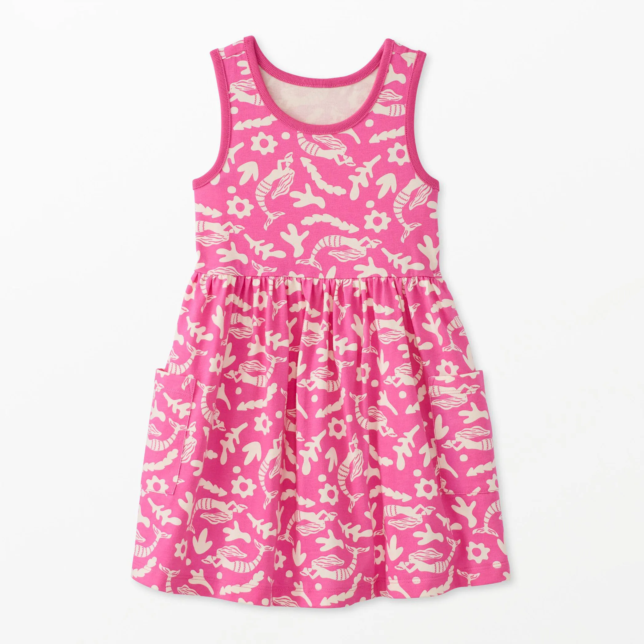 Durable and Non Pilling Custom Print Dress for Children Comfortable Cotton Summer Outfit for Girls Elastic and Easy Care