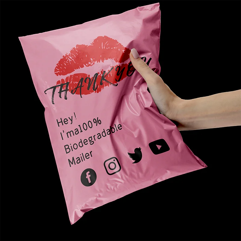 Customized high quality polystyrene material PE plastic courier bags clothing mailing bags clothing packaging bags with logo