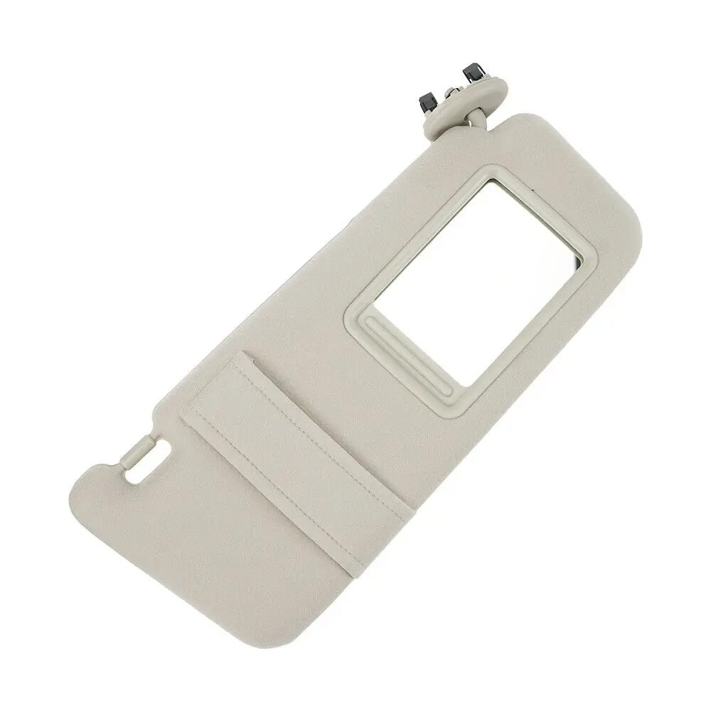 74310-06750-E0 Right Passenger Side Beige Sun Visor without Vanity Light For Toyota Camry 2007-2011