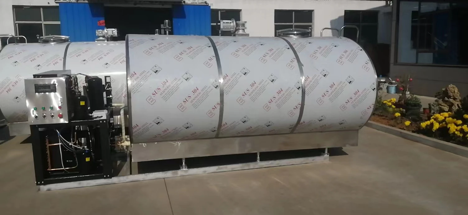 1000 Liters Milk Cooling Storage Tank Liquid Fresh-keeping Tank